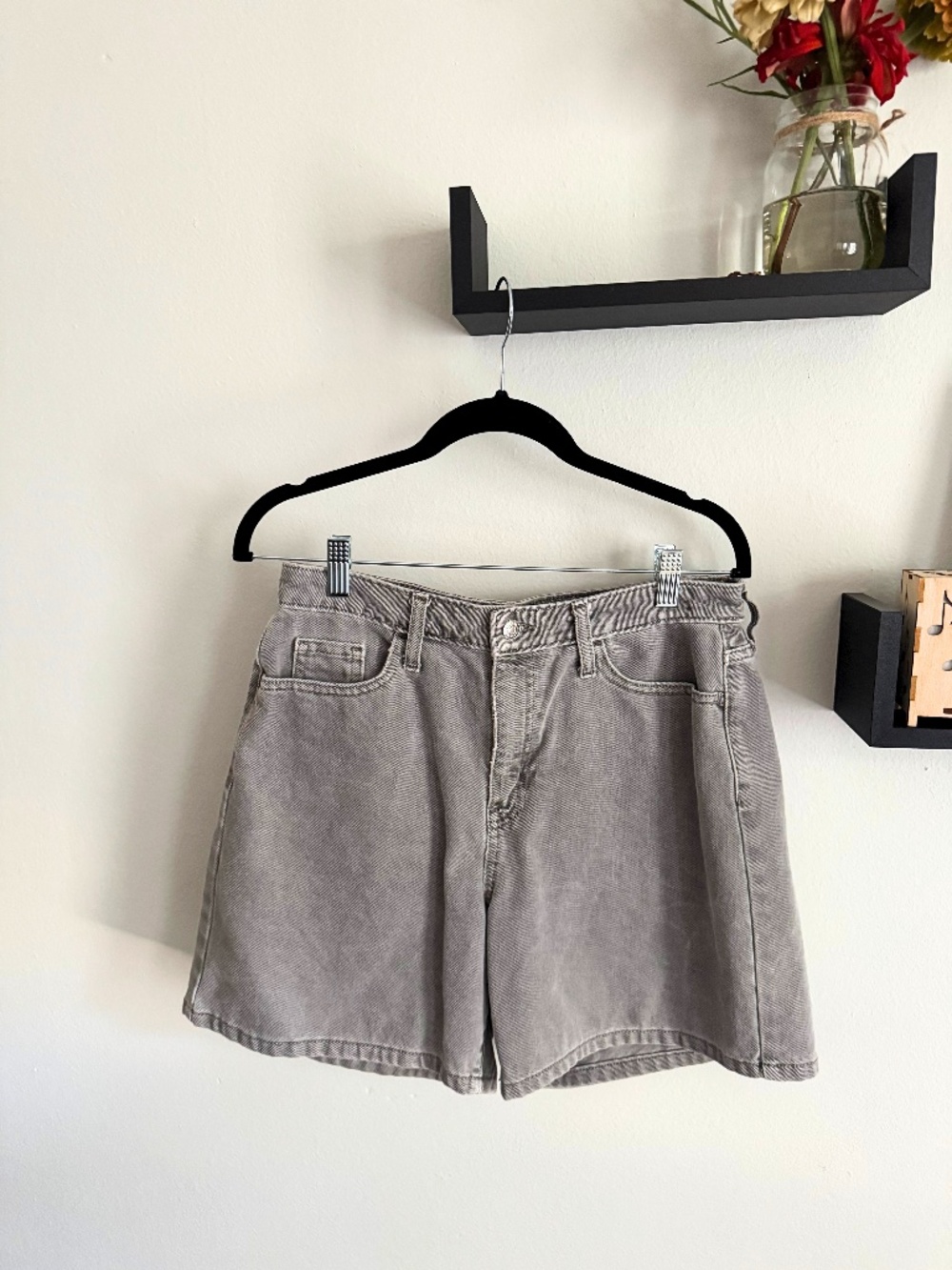 Wild Fable Grey Denim 90s-style Shorts